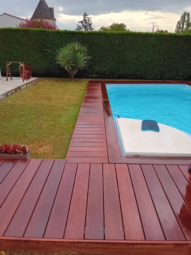 terrasse en bois exotique