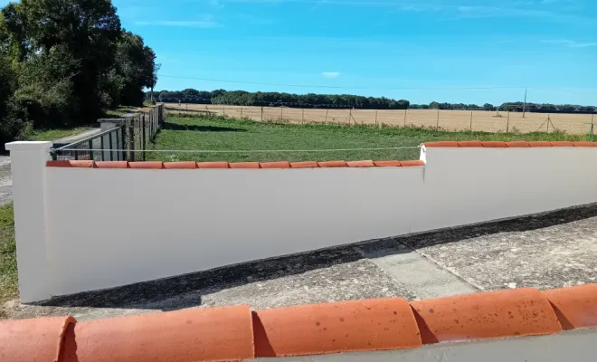 Mur de l'entrée de garage